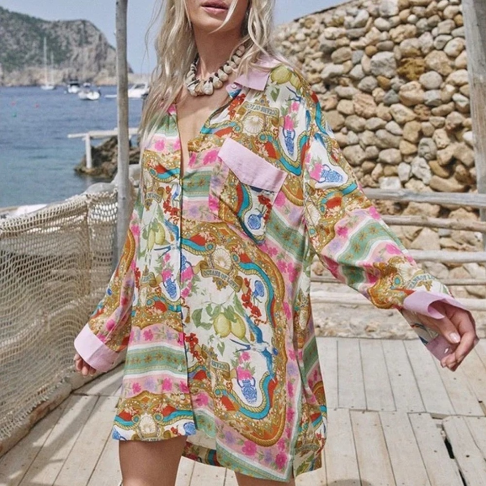 Spell Multicolor Women's Robe